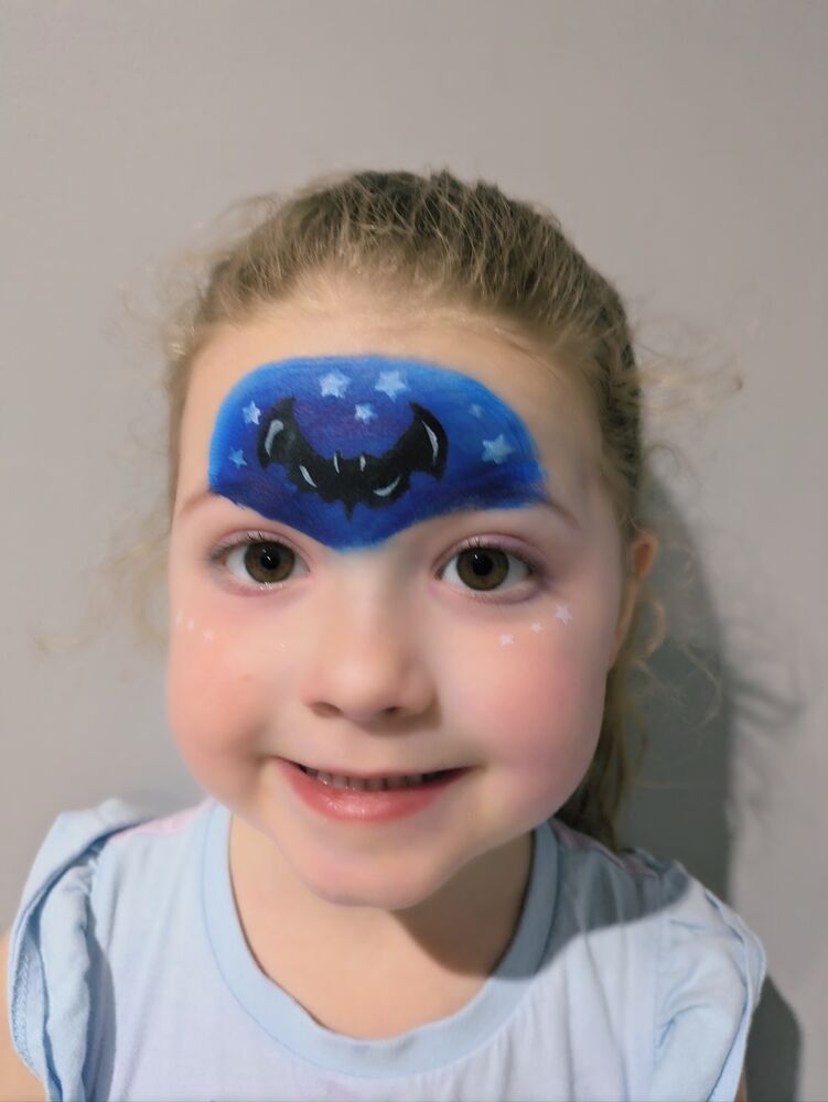 Butterfly face paint design